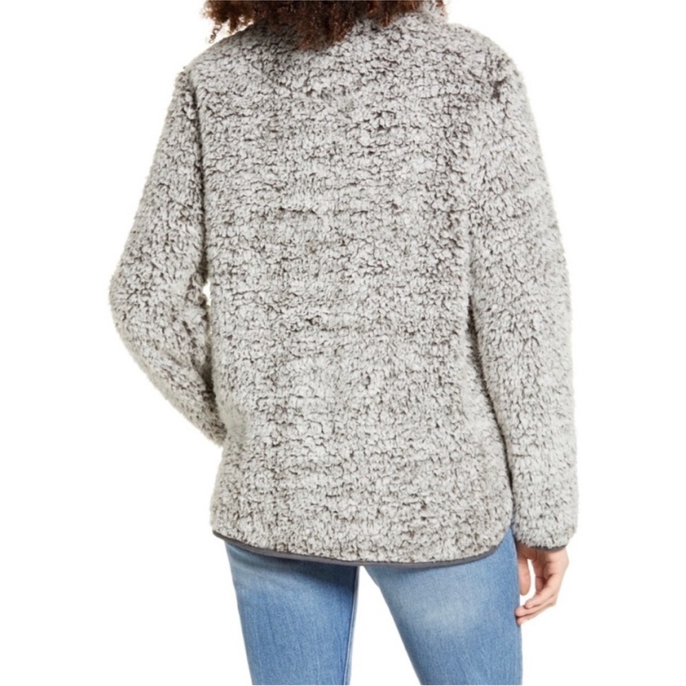 Thread & Supply Gray Turtleneck Sherpa Jacket - Picture 5 of 5